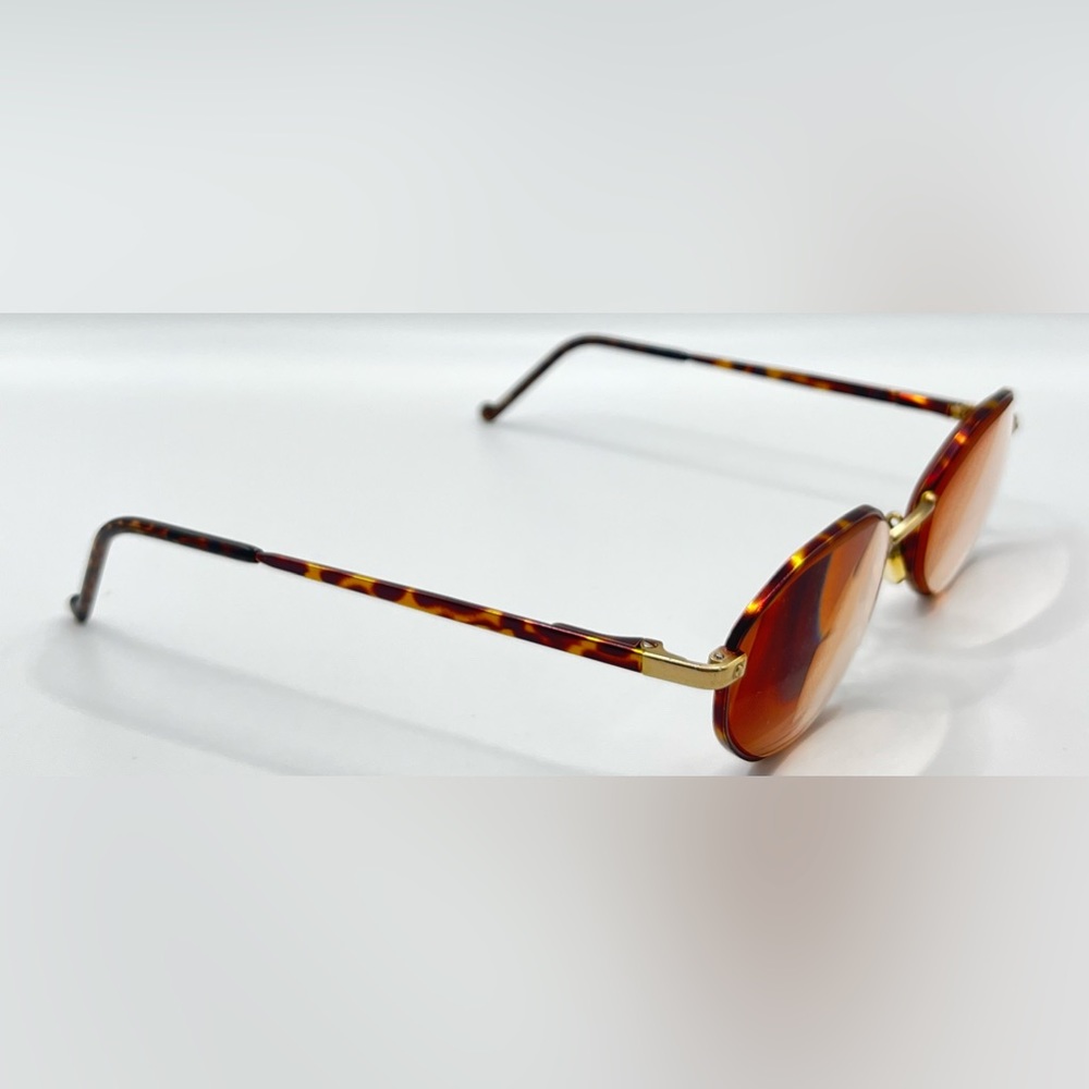 Vintage LensCrafters KAYLA Tortoise Gold Geometric Sunglasses Frames Only